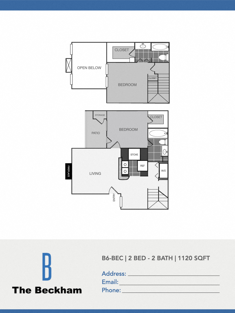 The Beckham B6 Floor Plan